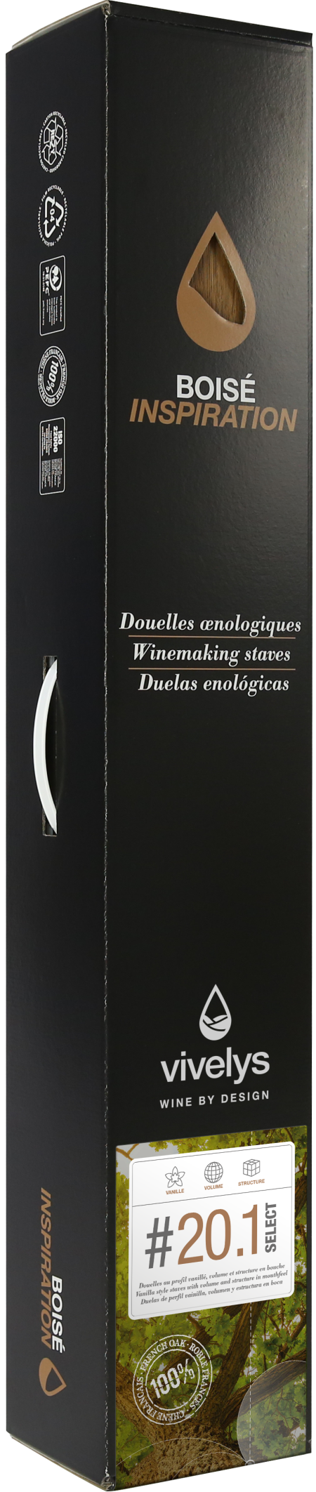 Boisé inspiration 20.1 packaging